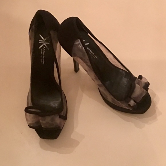 KARDASHIAN KOLLECTION Leopard Print Platform heels - Picture 8 of 8